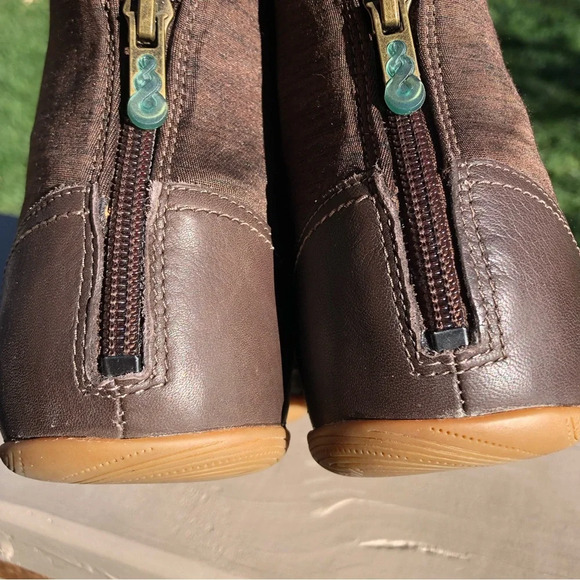 NWOT Ahnu Womens Leela Leather Ankle Bootie in Brown - Size 11 - Picture 5 of 9